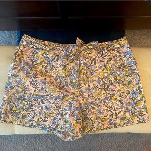 NWT LOFT Floral Tie Waist Shorts